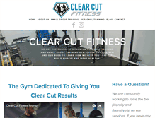 Tablet Screenshot of clearcut-fitness.com